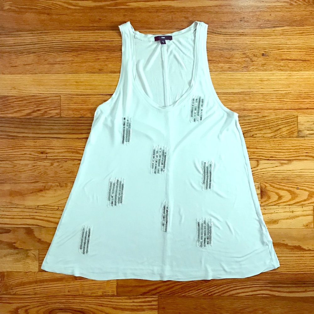 Gap tank top with sequin details